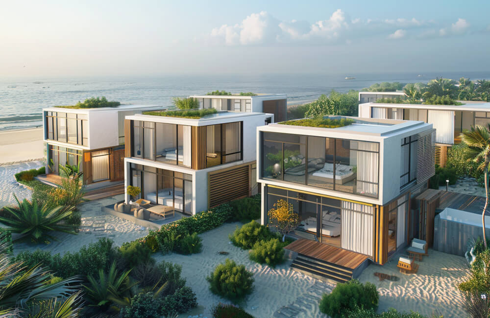 casas de playa modulares